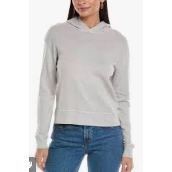James Perse Cotton Pullover Hoodie in Breeze NWT Size 2/Medium - Picture 1 of 7